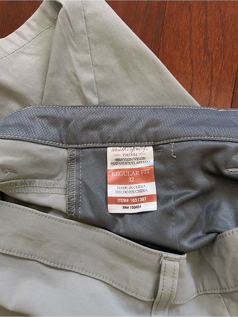 Weatherproof Vintage Men's Packable Hybrid
Trail Shorts grey size 32 - Picture 9 of 11